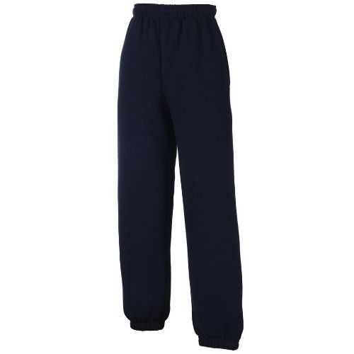 Fruit Of The Loom Kids Classic Elasticated Cuff Jog Pants Deep Navy